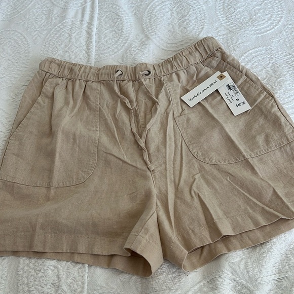 Land ‘n Sea Washable Linen Blend Shorts. Size M - Picture 3 of 9